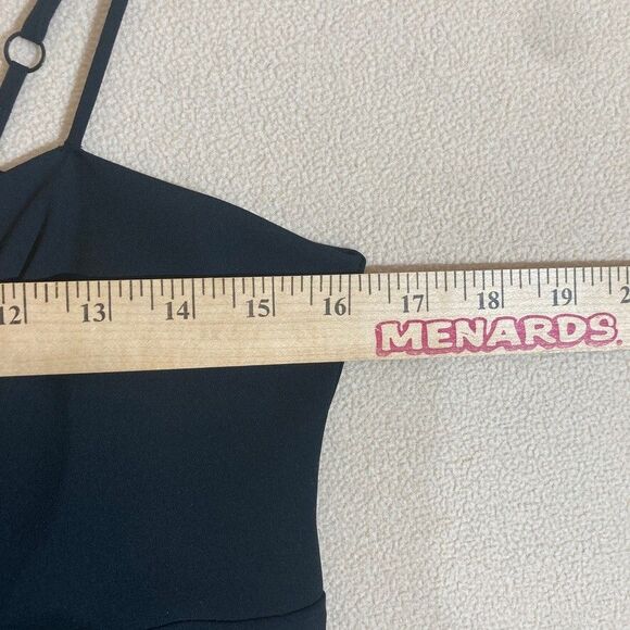 Vintage Victoria’s Secret Gold Label 90's Babydoll Top Sz M Black Sheer V-neck - Picture 2 of 9